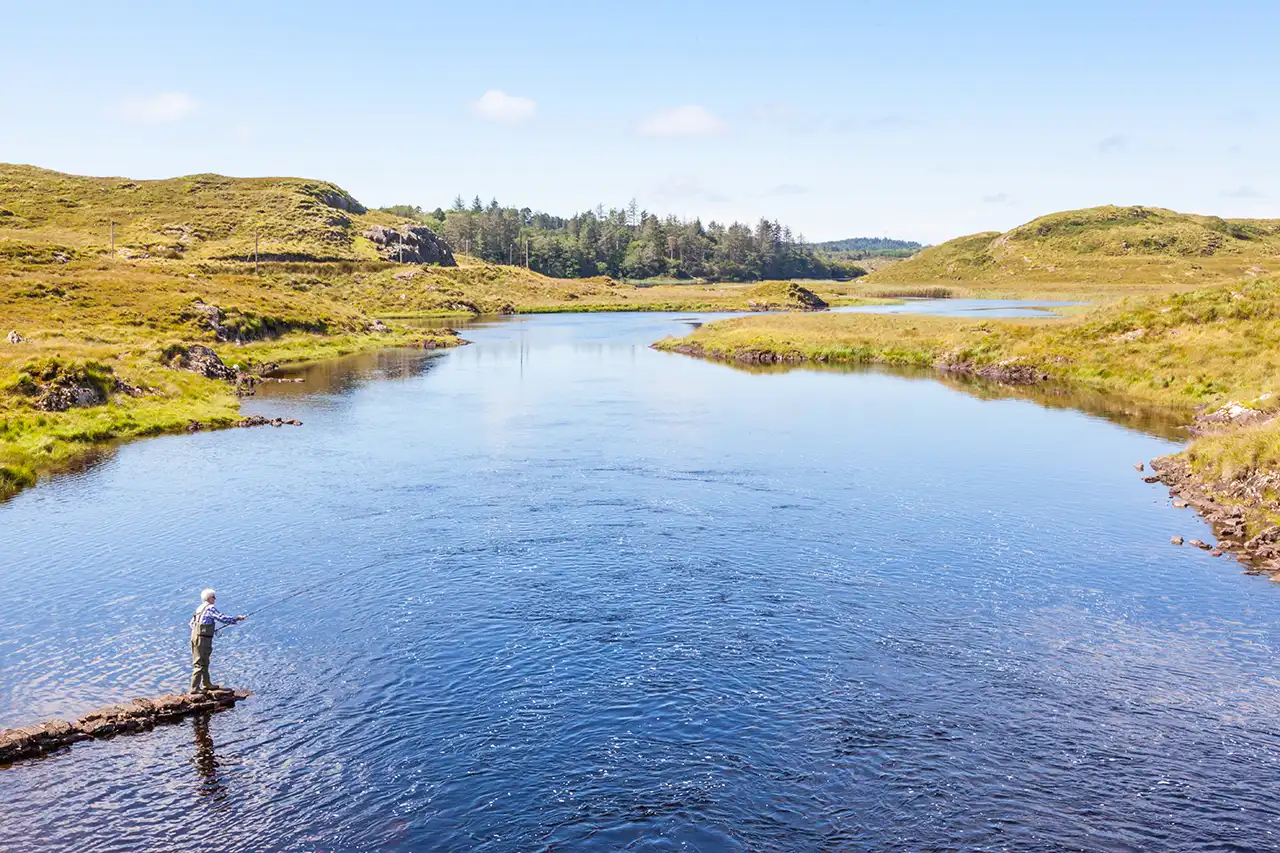terre de chasse et de pêche au cœur d'une nature sauvage